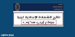 موقع وزارة التربية والتعليم الليبية نتائج شهادة الإعدادية التعليم الأساسي 2021 moe.gov.ly