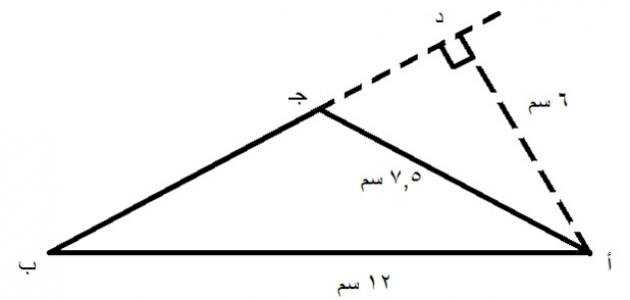 إذا كانت قياسات ثلاثة أضلاع في مثلث هي ٢٤سم ٧سم ٢٥سم فإن المثلث قائم الزاوية